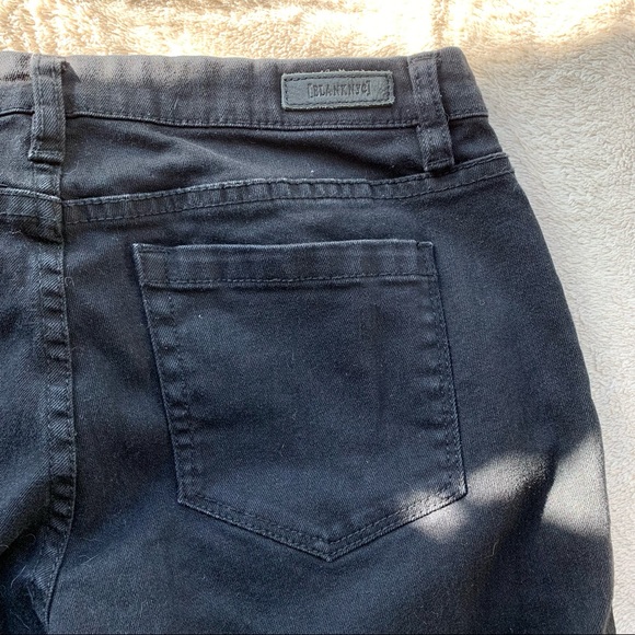 BlankNYC Distressed Black Cropped Skinny Jeans - Picture 10 of 11